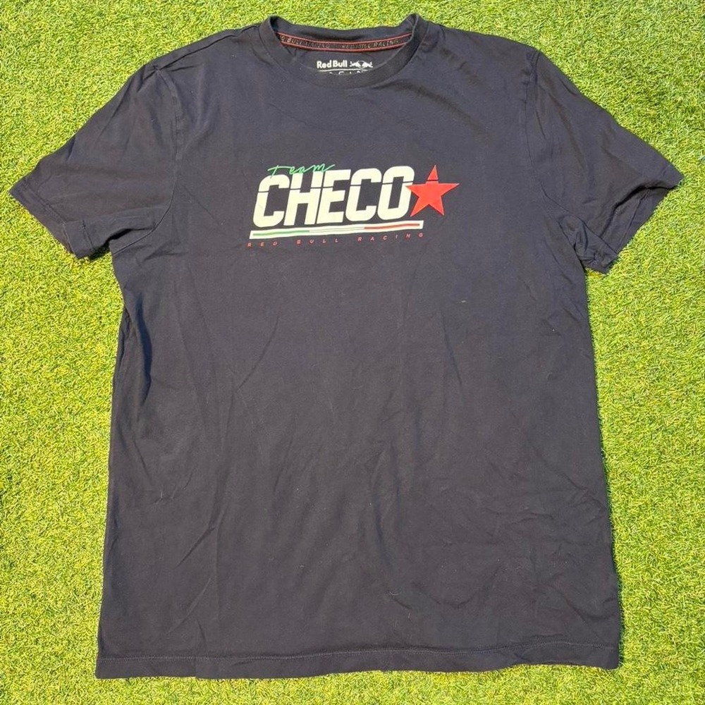 Red Bull Racing Checo Perez black T-Shirt Size L